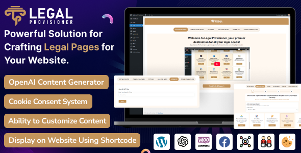 WordPress Legal Pages Generator Plugin with AI
