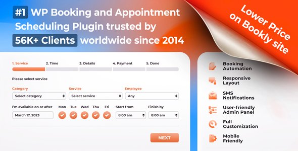 Bookly PRO â€“Â Appointment Booking and Scheduling Software System